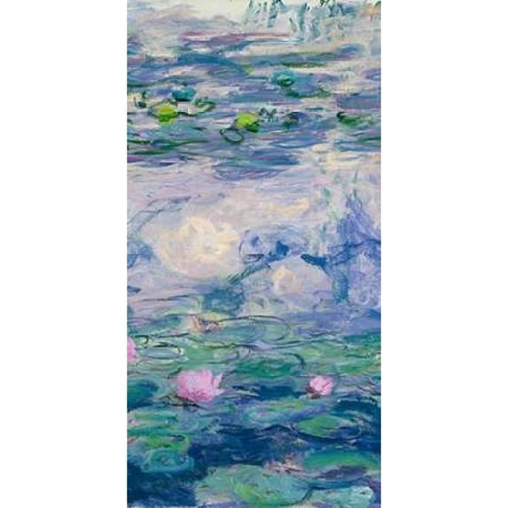 Waterlilies II Poster Print by Claude Monet (24 x 48)