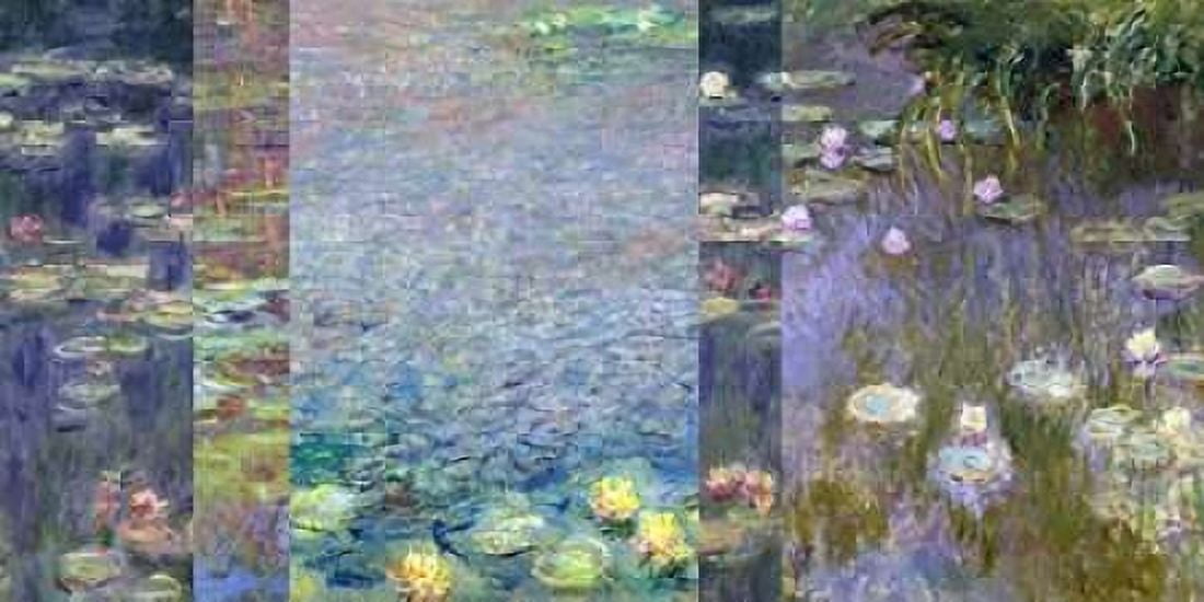 Waterlilies III Canvas Art - Claude Monet (10 x 20)