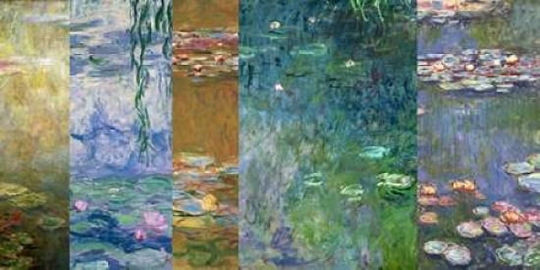 Waterlilies IV Canvas Art - Claude Monet (10 x 20)