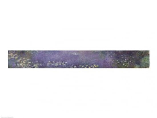 Waterlilies Morning 1914-18 Canvas Art - Claude Monet (24 x 18)