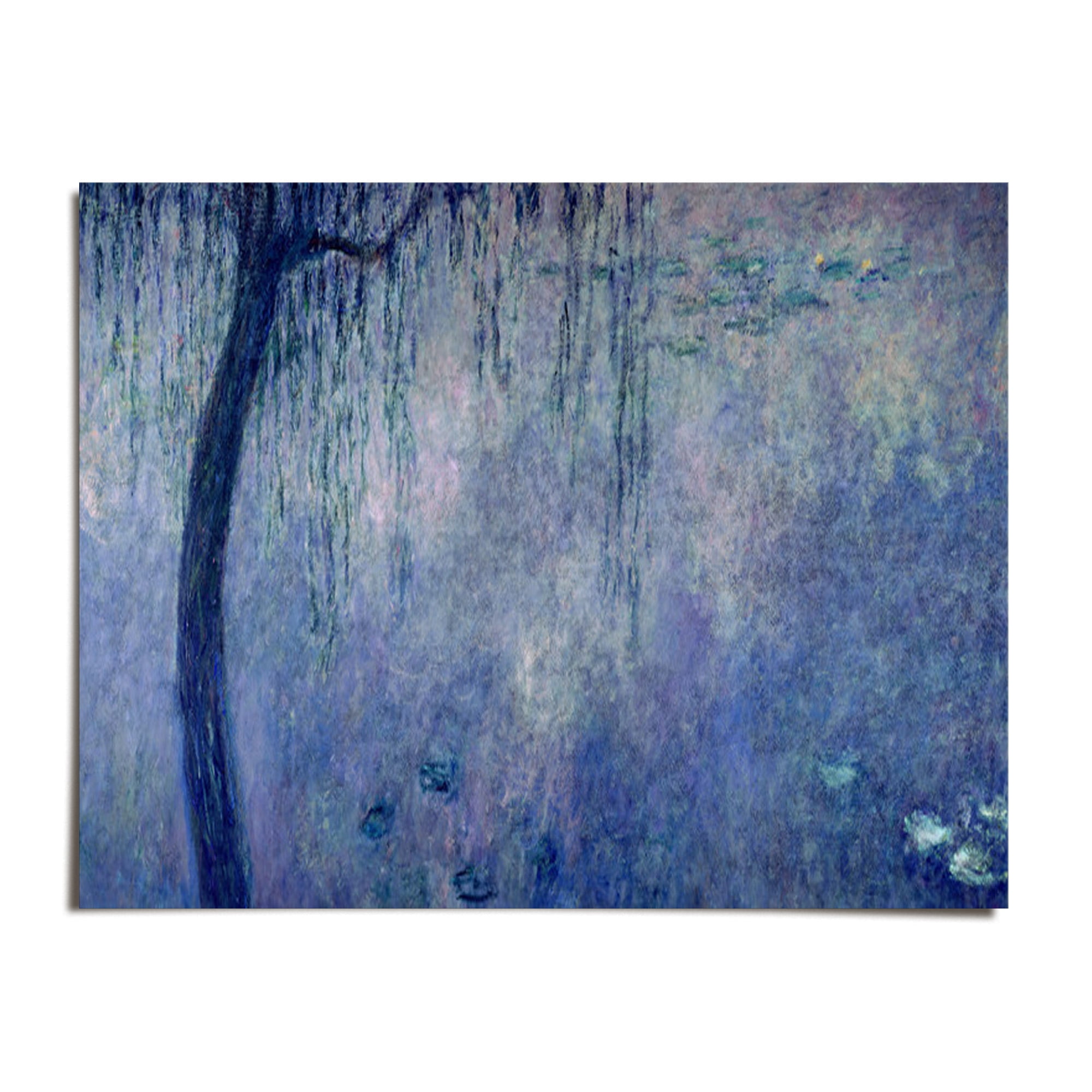 Waterlilies Morning with Weeping Willows 2 - Claude Monet - 10x12 - Wall  Art Print - UNFRAMED - Walmart.com, image size:2000x2000