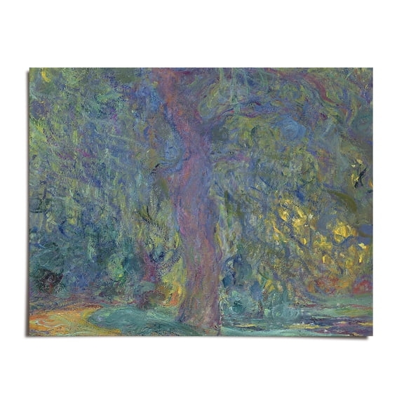 Waterlilies and Reflections of a Willow Tree - Claude Monet - 8x10 - Wall Art Print - UNFRAMED