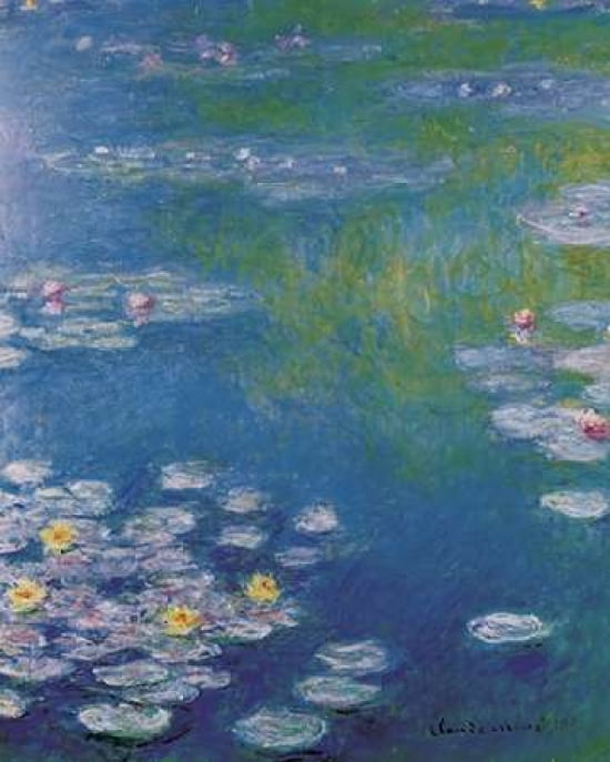 Waterlilies at Giverny Canvas Art - Claude Monet (24 x 30)