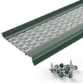 thumbnail image 1 of Waterlock Micromesh 5 inch Gutter Guards Leaf Protection, 100 Feet Forest Green, Stainless Steel Mesh, Aluminum Gutter Covers, Contractor Grade Gutter Guard from Manufacturer, 1 of 9