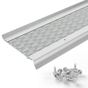 Waterlock Micromesh 5 inch Gutter Guards Leaf Protection, 100 Feet High-Gloss White, Stainless Steel Mesh, Aluminum Gutter Covers, Contractor Grade Gutter Guard from Manufacturer