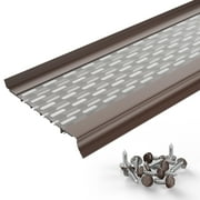 Waterlock Micromesh 5 inch Gutter Guards Leaf Protection, 100 Feet Royal Brown, Stainless Steel Mesh, Aluminum Gutter Covers, Contractor Grade Gutter Guard from Manufacturer