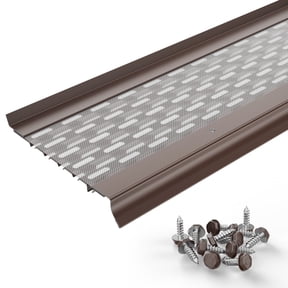 Waterlock Micromesh 5 inch Gutter Guards Leaf Protection, 100 Feet Royal Brown, Stainless Steel Mesh, Aluminum Gutter Covers, Contractor Grade Gutter Guard from Manufacturer