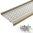 thumbnail image 1 of Waterlock Micromesh 5 inch Gutter Guards Leaf Protection, 100 Feet Sandcastle, Stainless Steel Mesh, Aluminum Gutter Covers, Contractor Grade Gutter Guard from Manufacturer, 1 of 9