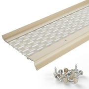 Waterlock Micromesh 5 inch Gutter Guards Leaf Protection, 35 Feet Eggshell, Stainless Steel Mesh, Aluminum Gutter Covers, Contractor Grade Gutter Guard from Manufacturer