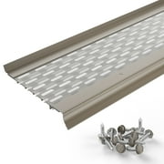 Waterlock Micromesh 5 inch Gutter Guards Leaf Protection, 50 Feet Clay, Stainless Steel Mesh, Aluminum Gutter Covers, Contractor Grade Gutter Guard from Manufacturer