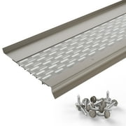 Waterlock Micromesh 6 inch Gutter Guards Leaf Protection, 1 Feet Sample Pack Clay, Stainless Steel Mesh, Aluminum Gutter Covers, Contractor Grade Gutter Guard from Manufacturer
