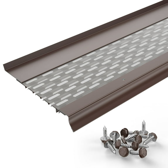 Waterlock 6" Leaf Protection Micromesh Gutter Guards - Stainless Steel Mesh & Aluminium Gutter Covers - Fits K-Style Gutters