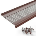 thumbnail image 1 of Waterlock Micromesh 6 inch Gutter Guards Leaf Protection, 1 Feet Sample Pack Scotch Red, Stainless Steel Mesh, Aluminum Gutter Covers, Contractor Grade Gutter Guard from Manufacturer, 1 of 9