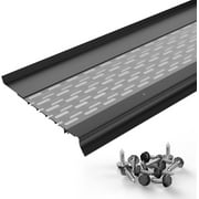 Waterlock Micromesh 6 inch Gutter Guards Leaf Protection, 100 Feet Black, Stainless Steel Mesh, Aluminum Gutter Covers, Contractor Grade Gutter Guard from Manufacturer