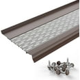 thumbnail image 1 of Waterlock Micromesh 6 inch Gutter Guards Leaf Protection, 100 Feet Royal Brown, Stainless Steel Mesh, Aluminum Gutter Covers, Contractor Grade Gutter Guard from Manufacturer, 1 of 9