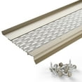 thumbnail image 1 of Waterlock Micromesh 6 inch Gutter Guards Leaf Protection, 25 Feet Sandcastle, Stainless Steel Mesh, Aluminum Gutter Covers, Contractor Grade Gutter Guard from Manufacturer, 1 of 9