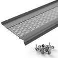 thumbnail image 1 of Waterlock Micromesh 6 inch Gutter Guards Leaf Protection, 50 Feet Dark Gray, Stainless Steel Mesh, Aluminum Gutter Covers, Contractor Grade Gutter Guard from Manufacturer, 1 of 9