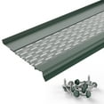 thumbnail image 1 of Waterlock Micromesh 6 inch Gutter Guards Leaf Protection, 50 Feet Forest Green, Stainless Steel Mesh, Aluminum Gutter Covers, Contractor Grade Gutter Guard from Manufacturer, 1 of 9