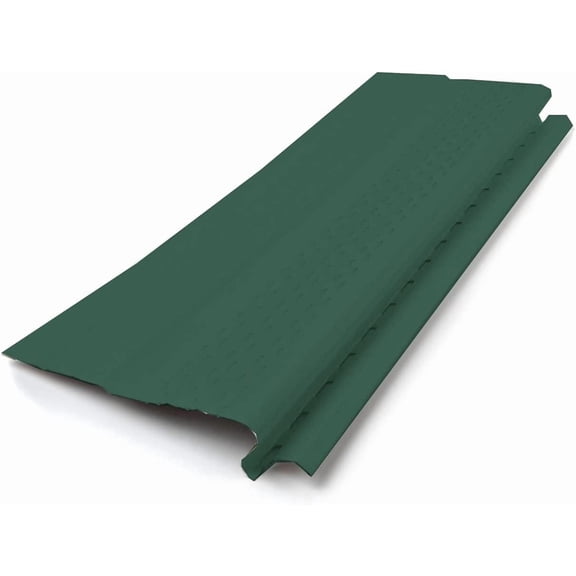 Waterlock Pro Universal Gutter Protection, [5", 6" & 7" K-Style, Half Round & Box Gutters], Forest Green, 35 Feet, Aluminum Frame