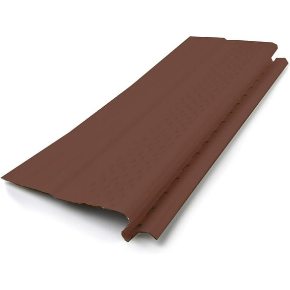 Waterlock Pro Gutter Guards Leaf Protection 35 Feet Pack Royal Brown, A Contractor-Grade Gutter Guard from Manufacturer, Domestic Aluminum Gutter Covers 5 and 6 Inch Gutters