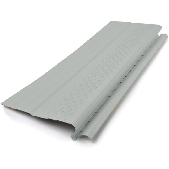 Waterlock Pro Gutter Protection, [5", 6" & 7" K-Style, Half Round & Box Gutters], Light Gray, 1 Foot Sample, Aluminum Frame