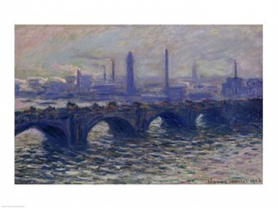 Waterloo Bridge 1902 Canvas Art - Claude Monet (24 x 18)