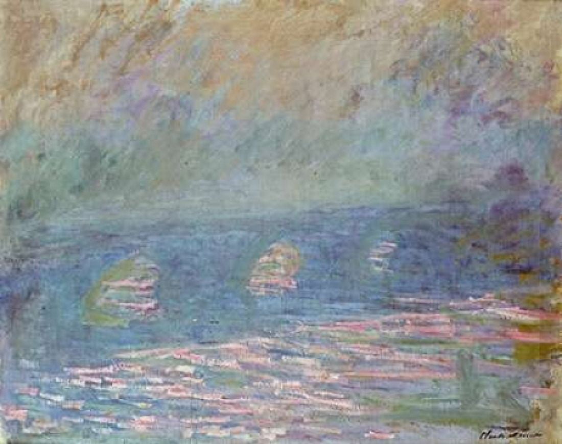 Waterloo Bridge Canvas Art - Claude Monet (20 x 24)