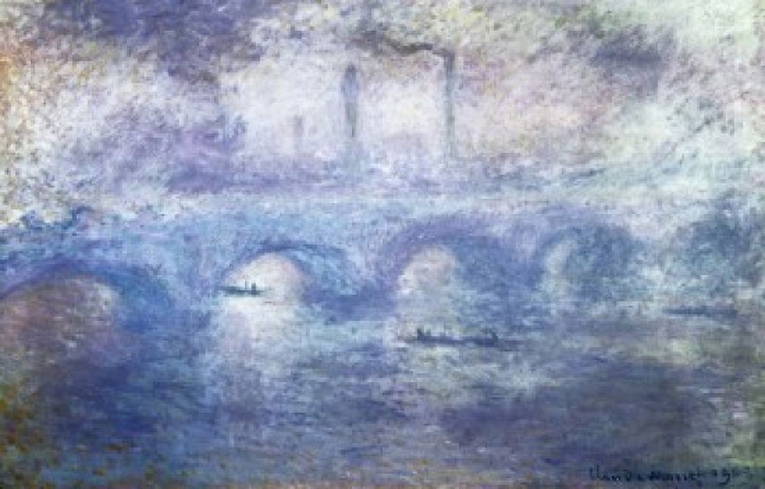 The Waterloo Bridge Effect of Fog 1903 Claude Monet (1840-1926 French) Oil on canvas State Hermitage Museum St Petersburg Russia Canvas Art - Claude Monet (18 x 24)