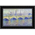 thumbnail image 1 of Waterloo Bridge, Effect of the Sun 24x19 Black Ornate Wood Framed Canvas Art by Monet, Claude, 1 of 2