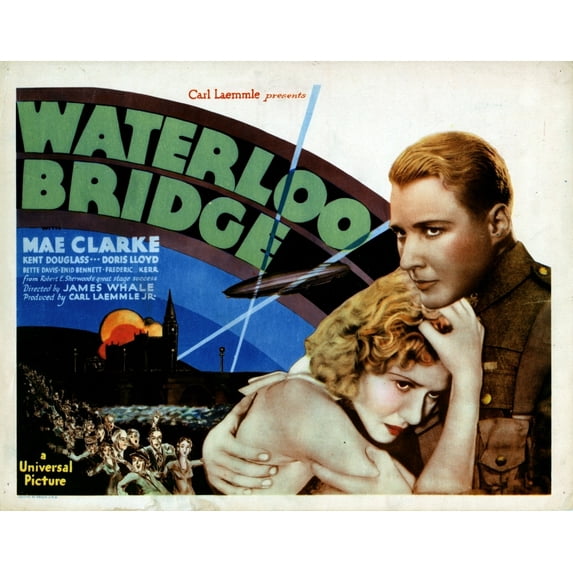 Waterloo Bridge From Left Mae Clarke Douglass Montgomery 1931 Movie Poster Masterprint (28 x 22)