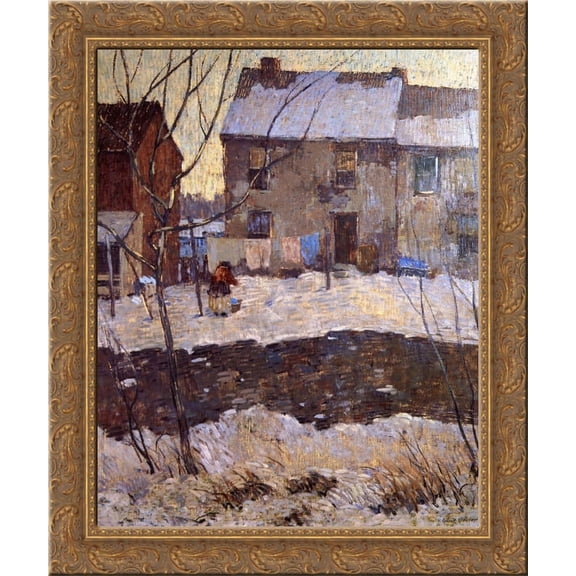 Waterloo Place 24x20 Gold Ornate Wood Framed Canvas Art by Robert Spencer
