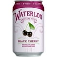 Waterloo Sparkling Water, Black Cherry, 12 fl oz, 6 Pack Cans