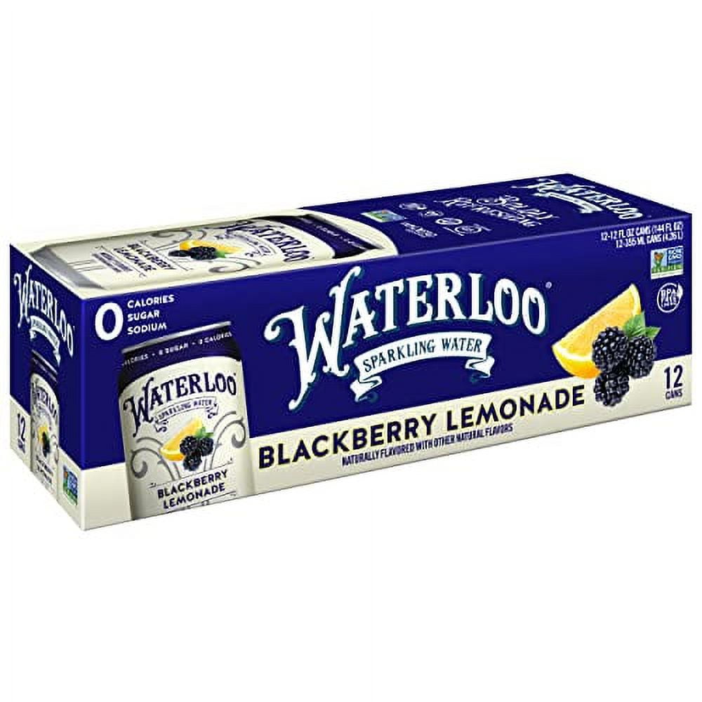 Waterloo Sparkling Water, Blackberry Lemonade Naturally Flavored, 12 Fl