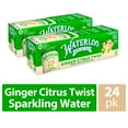 Waterloo Sparkling Water, Ginger Citrus Twist, 12 fl oz, 24 Pack Cans