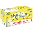 thumbnail image 1 of Waterloo Sparkling Water, Lemon Italian Ice, 12 fl oz, 8 pack cans, 1 of 7