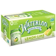 Waterloo Sparkling Water, Lemon-Lime, 12 fl oz, 8 pack cans