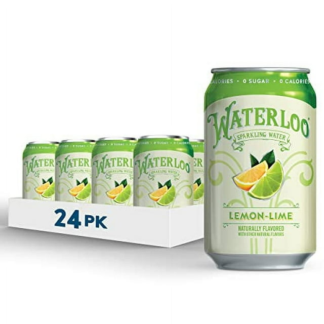 Waterloo Sparkling Water, LemonLime Naturally Flavored, 12 Fl Oz (Pack