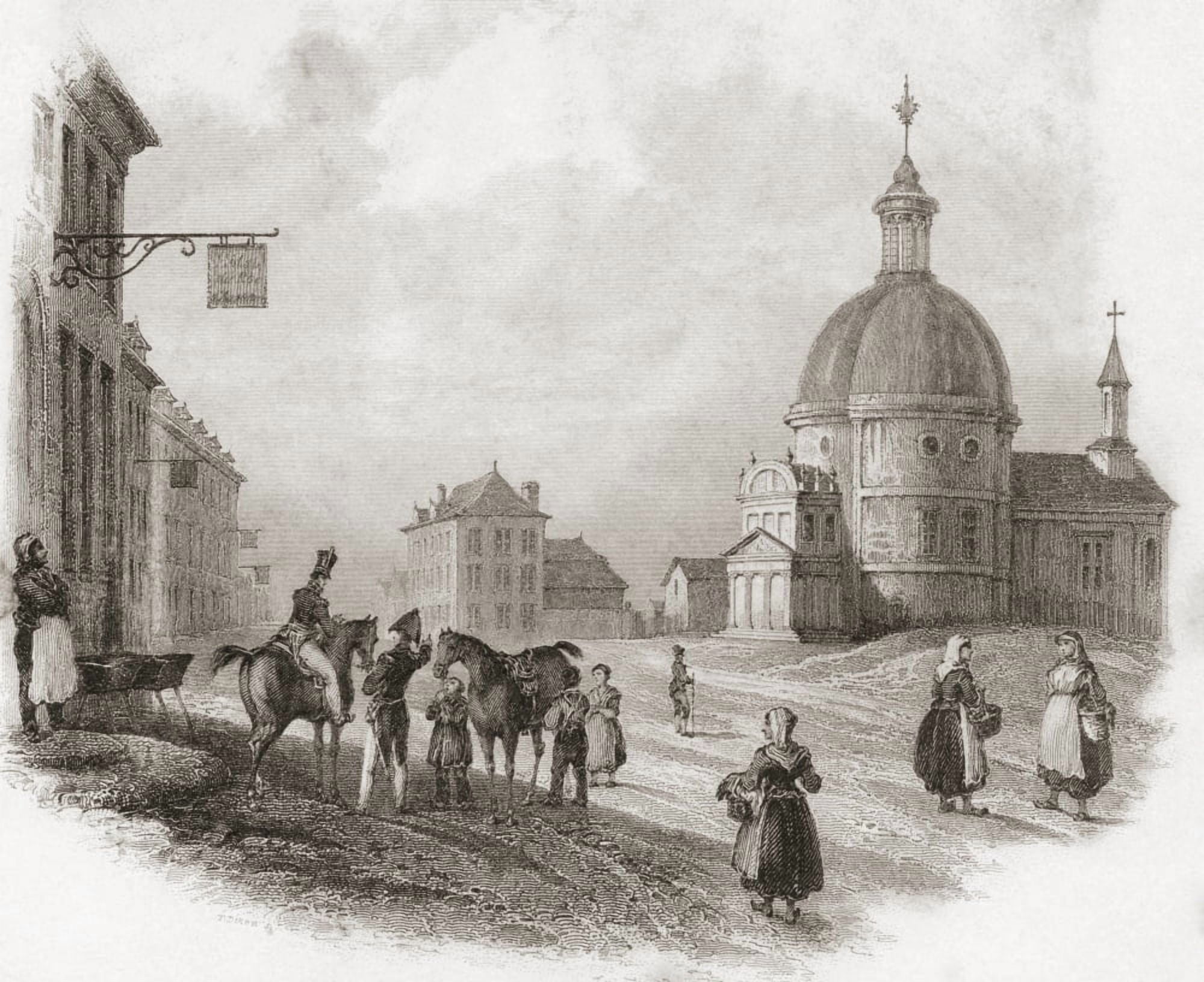 Waterloo Walloon Brabant Belgium In The 19Th Century From Life And Campaigns Of Arthur Duke Of Wellington Published 1841 Canvas Art - Ken Welsh Design Pics (32 x 26)