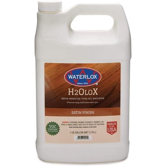 Waterlox H2OLoX Water Based - Satin Finish - Gallon