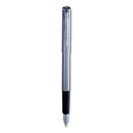 Waterman Allure Fountain Pen, Fine Nib, Blue Ink, Silver Barrel, Each