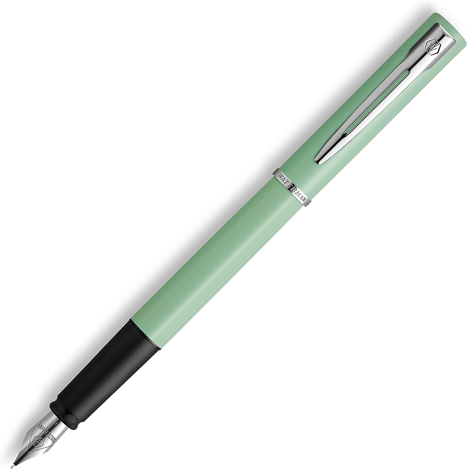 Waterman Allure Pastel Green Lacquer & Chrome Fountain Pen - Fine
