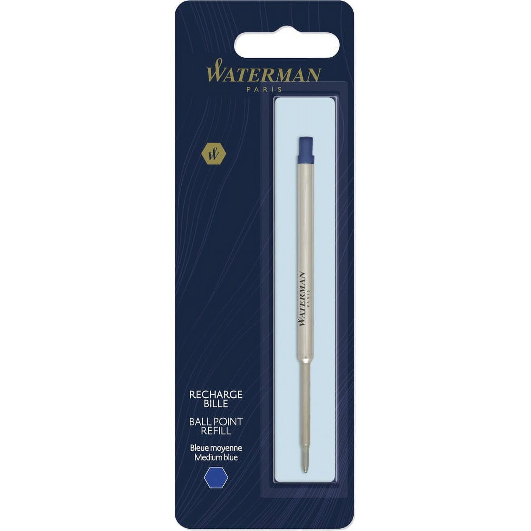 Waterman Ballpoint Pen Refill - Medium Point - Blue Ink - 1 Each Waterman Ballpoint Pen Refill - Medium Point - Blue Ink - 1 Each