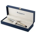 thumbnail image 1 of Waterman Expert Ballpoint Pen | Stainless Steel with 23k Gold Trim | Medium Tip | Blue Ink | Gift Box, 1 of 7