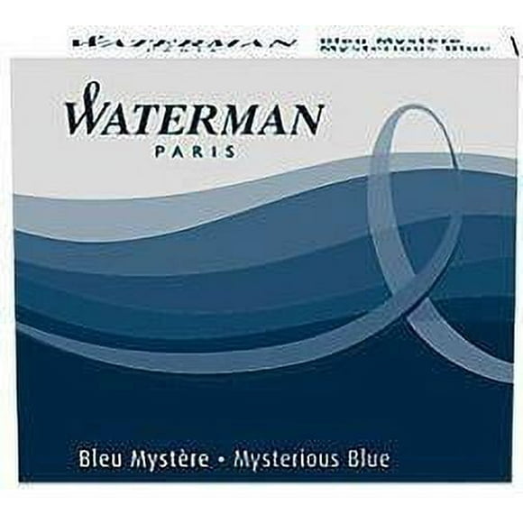 Waterman Fountain Pen Cartridges - 8 Pack - Mysterious Blue
