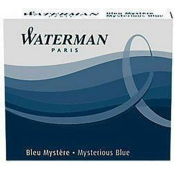 Waterman Fountain Pen Cartridges - 8 Pack - Mysterious Blue