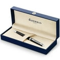 thumbnail image 1 of Waterman Hemisphere Ballpoint Pen | Gloss Black with Chrome Trim | Medium Point | Blue Ink | Gift Box, 1 of 7