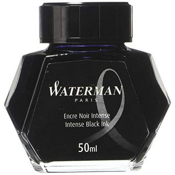 Waterman Intense Black Fountain Pen Bottled Ink