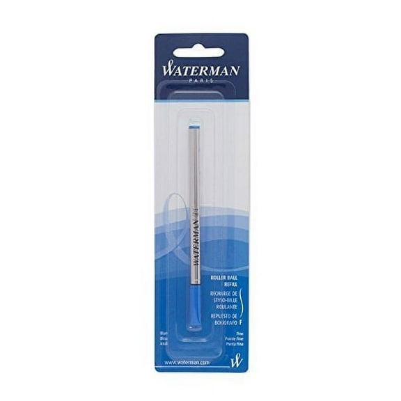 Waterman(R) Refill, Rollerball, Fine Point, 0.5 mm, Blue (4-Pack)