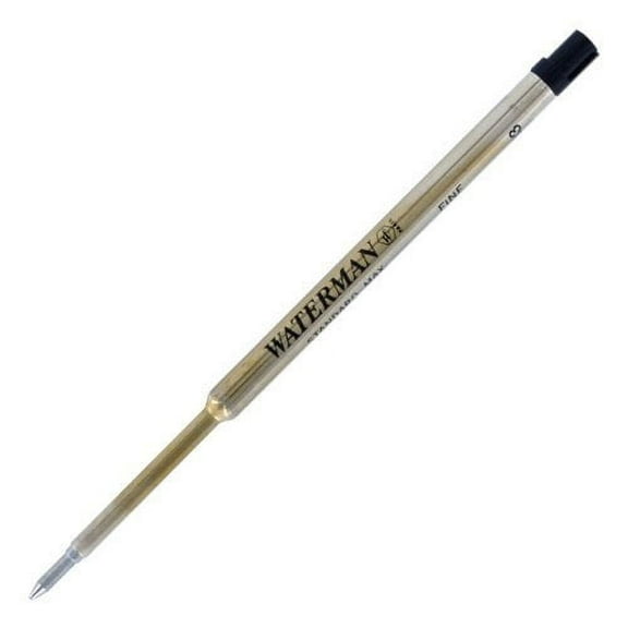 Waterman Refill for Waterman Ballpoint Pens, Fine Point, Black Ink, 10/Pack