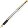 thumbnail image 1 of Waterman S0920330 Hemisphere Stainless Steel GT Fountain Pen, Medium, 1 of 6
